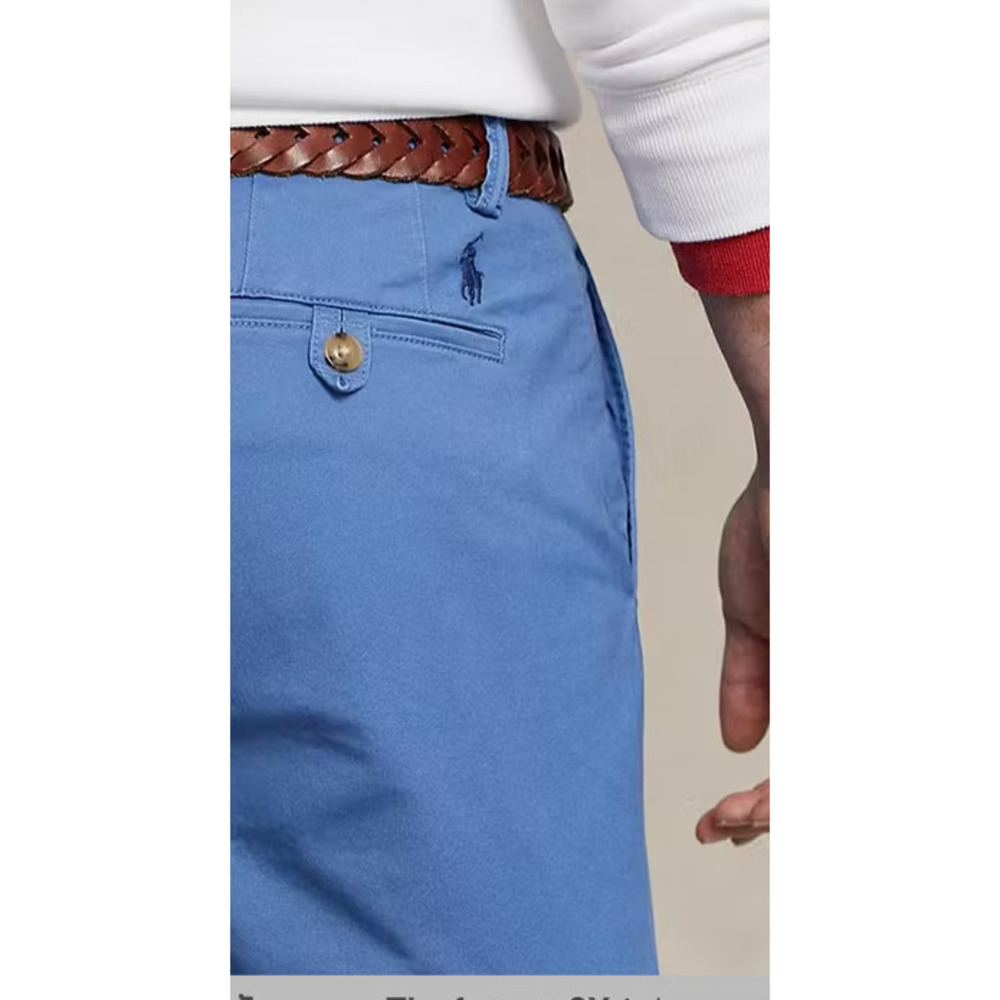 Ralph Lauren 8 Inch Salinger Straight Fit Chino Short in Retreat Blue - Size 36 - Picture 3 of 5